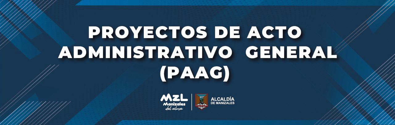 PROYECTO DE ACTOS ADMINISTRATIVOS GENERALES