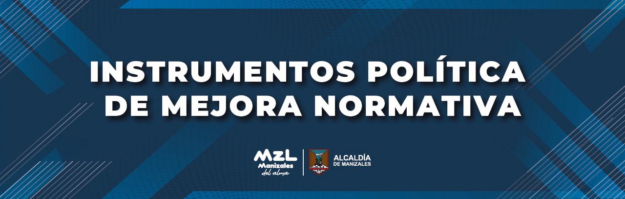  INSTRUMENTOS DE MEJORA NORMATIVA